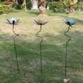 Metal Garden Stake Decoration with Fluorescent Powder